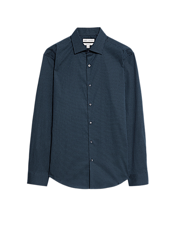 Regular Fit Pure Cotton Printed Shirt