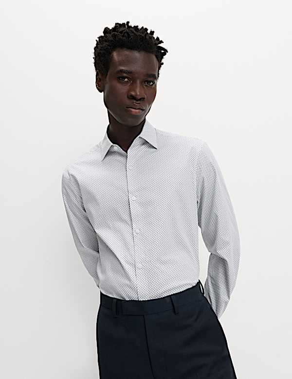 Regular Fit Pure Cotton Printed Shirt