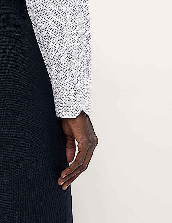 Regular Fit Pure Cotton Printed Shirt