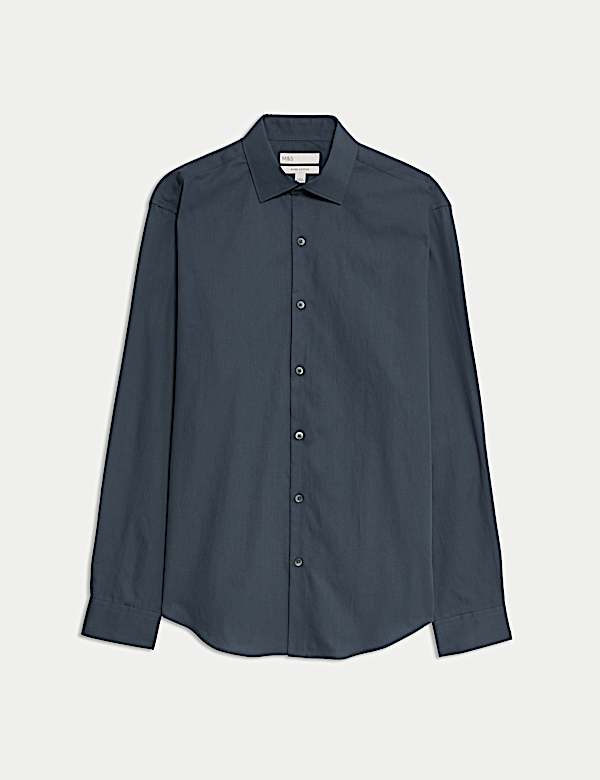 Regular Fit Pure Cotton Shirt - US