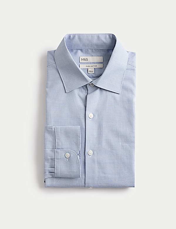 Chemise coupe standard 100 % coton &agrave; motif textur&eacute; - LU