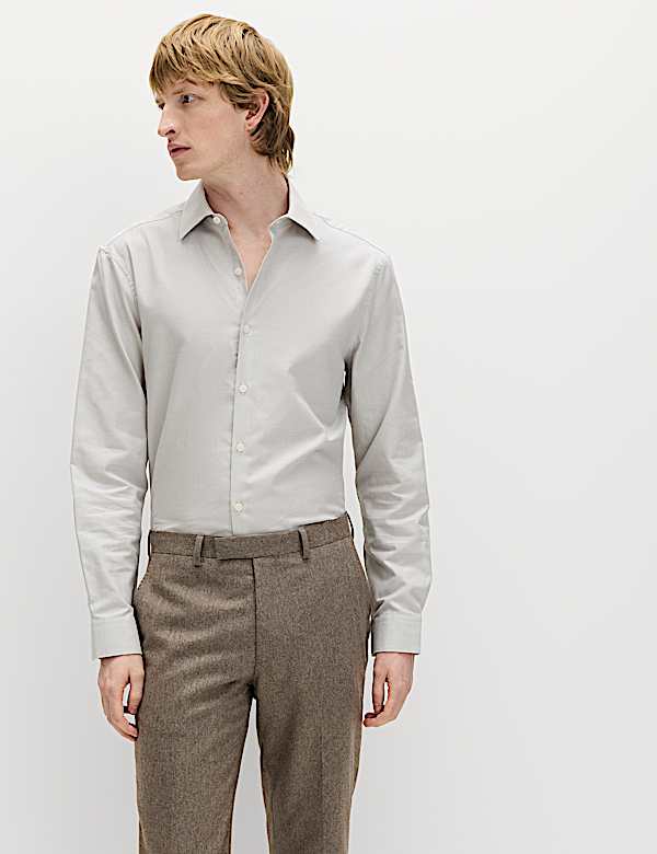 Regular Fit Pure Cotton Textured Shirt - DK
