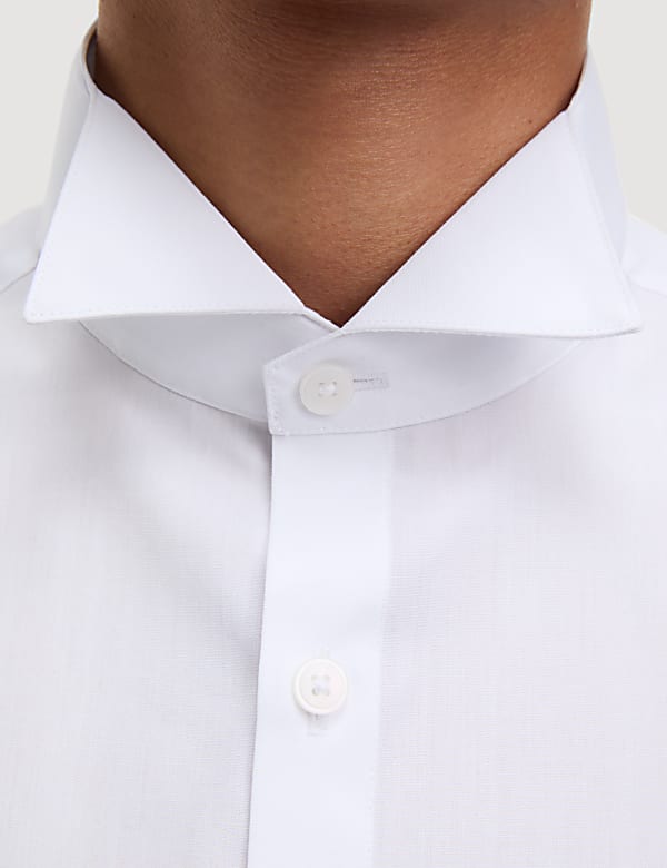 Slim Fit Cotton Blend Dress Shirt - UA