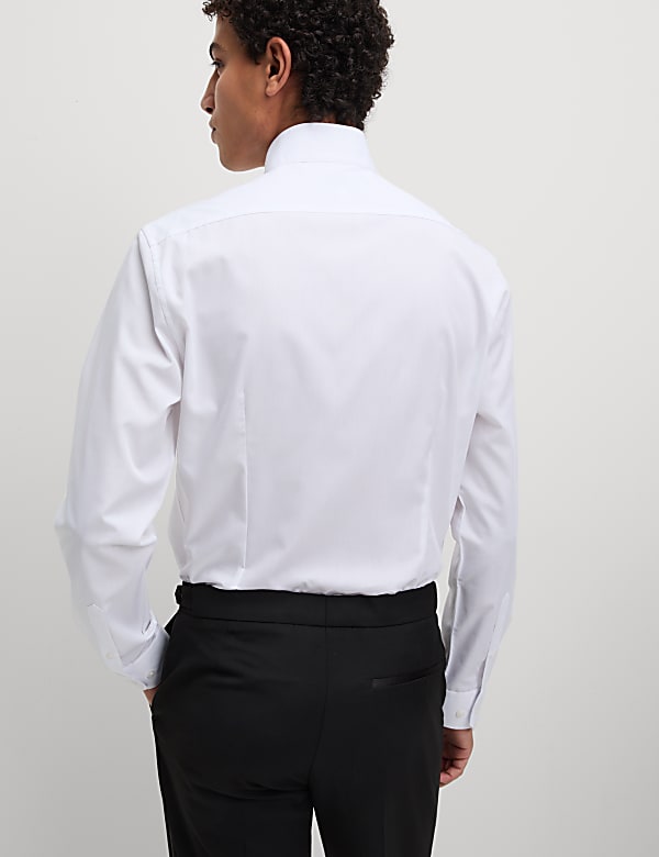 Slim Fit Cotton Blend Dress Shirt - UA