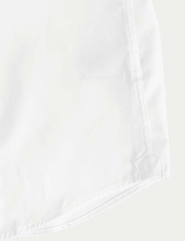 Košilové šaty úzkého střihu z luxusní bavlny s dvojitou manžetou - CZ