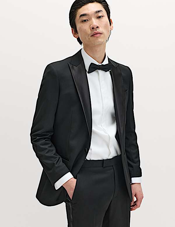 Extra Slim Fit Luxury Marcella Bib Shirt - DK