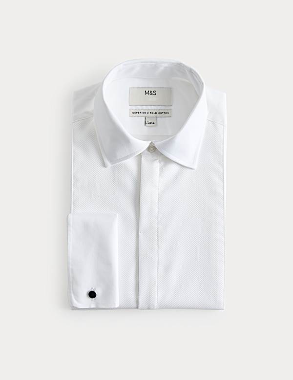 Extra Slim Fit Luxury Marcella Bib Shirt - DK