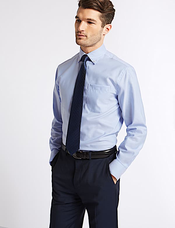 Pure Cotton Regular Fit Oxford Shirt