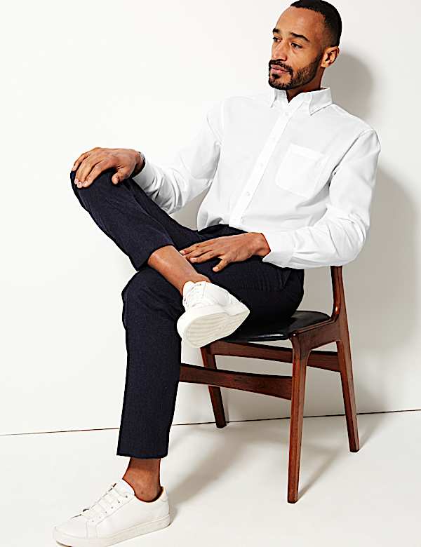 Pure Cotton Regular Fit Oxford Shirt
