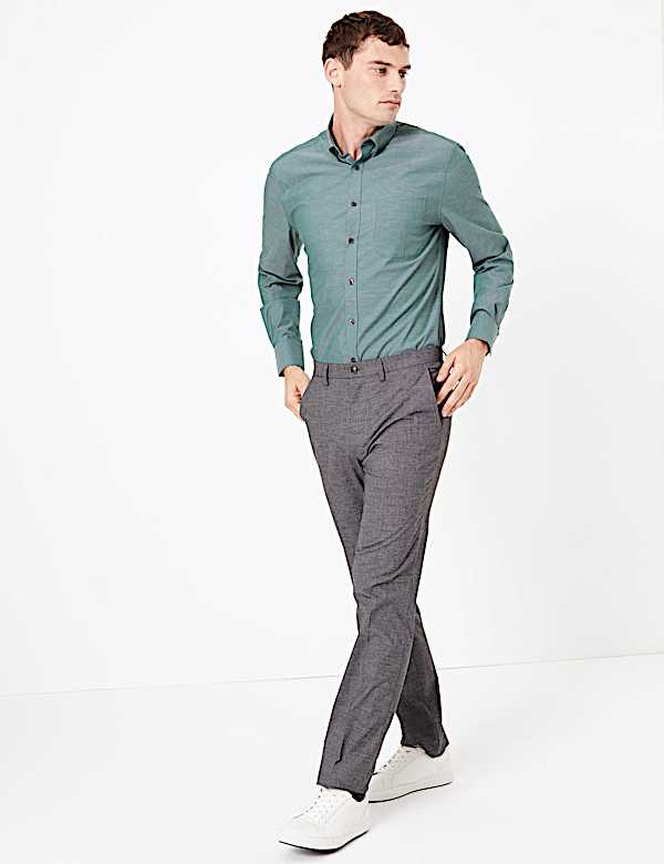 Tailored Fit Pure Cotton Oxford Shirt
