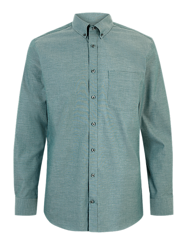 Tailored Fit Pure Cotton Oxford Shirt