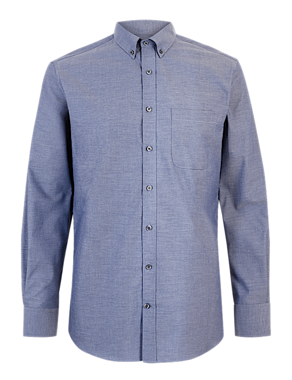 Tailored Fit Pure Cotton Oxford Shirt