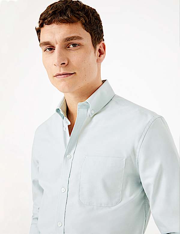 Tailored Fit Pure Cotton Oxford Shirt