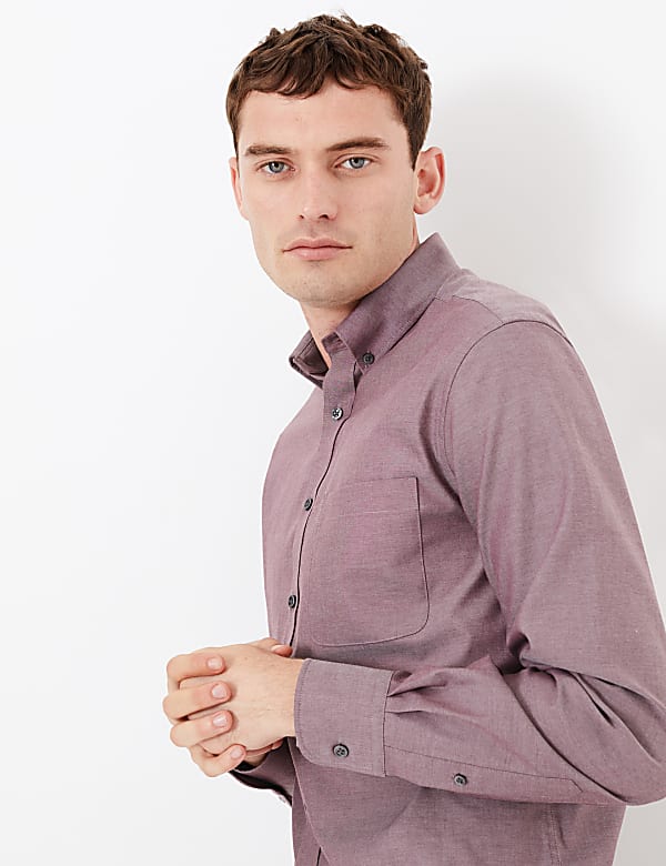 Tailored Fit Pure Cotton Oxford Shirt