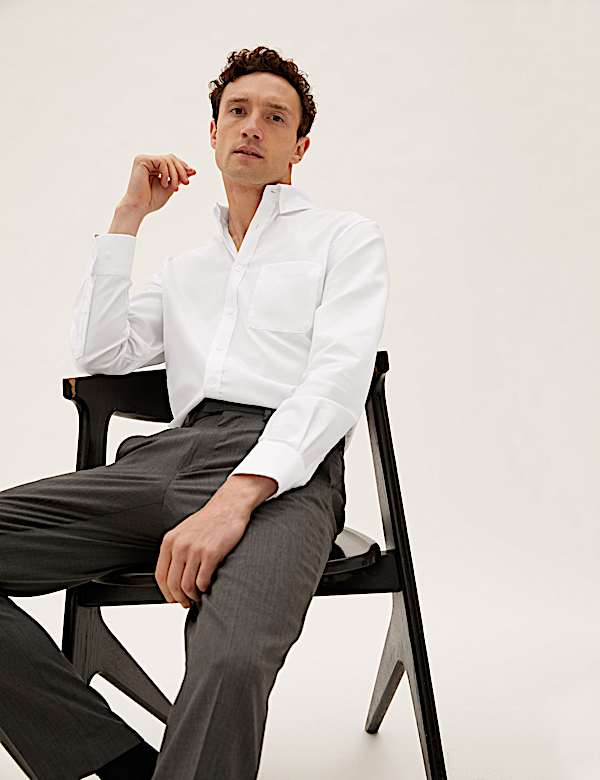 Tailored Fit Pure Cotton Oxford Shirt