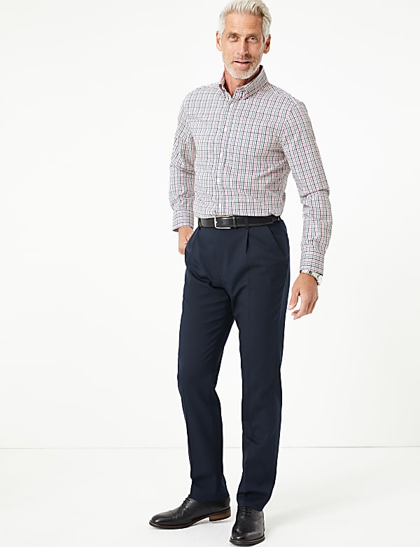 Tailored Fit Easy Iron Pure Cotton Shirt