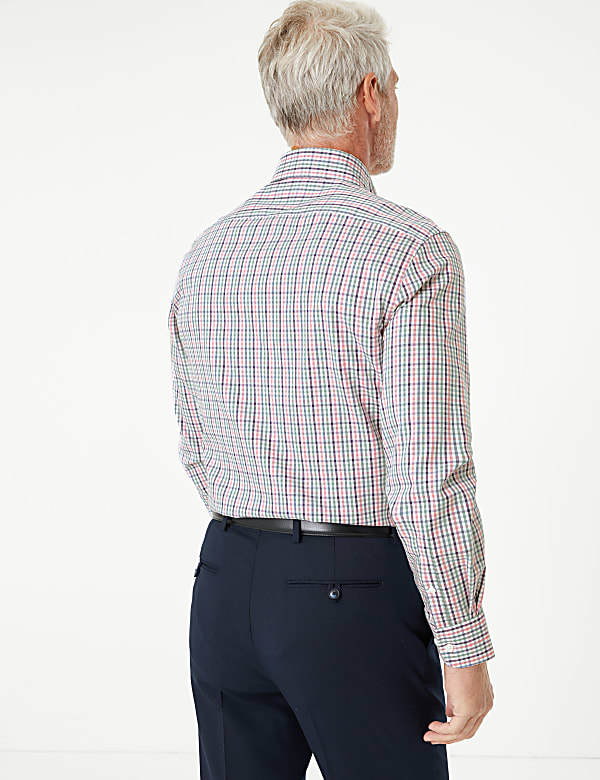 Tailored Fit Easy Iron Pure Cotton Shirt