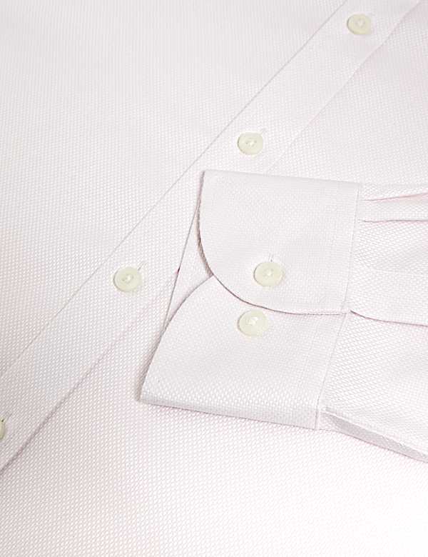 Tailored Fit Luxury Cotton Textured Shirt - CA