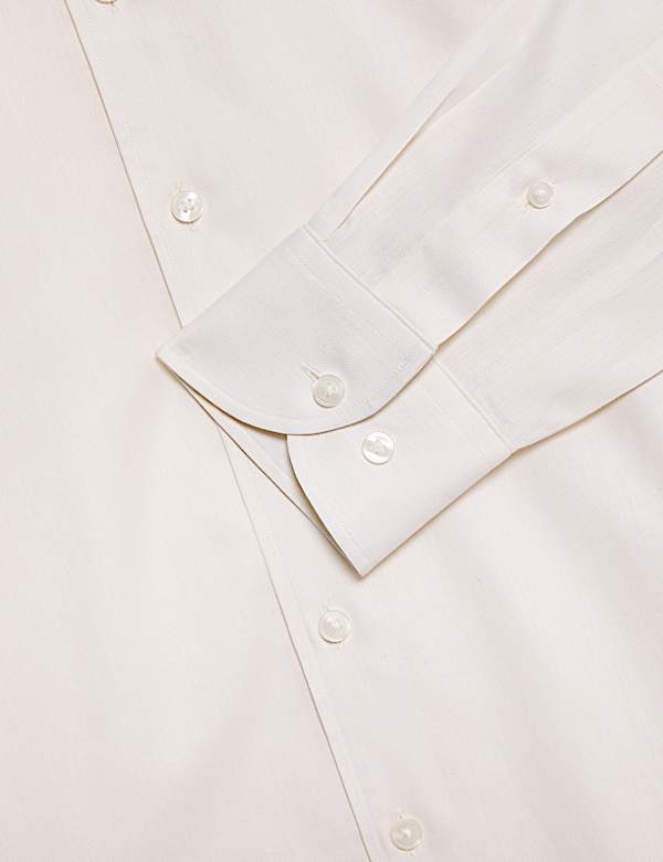 Regular Fit Luxury Pure Cotton Textured Shirt - NL
