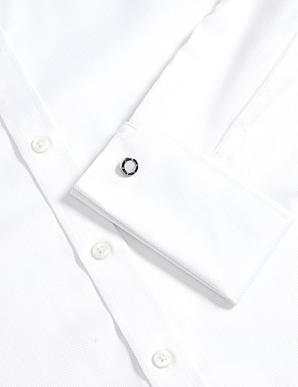 Tailored Fit Luxury Cotton Textured Shirt - AU