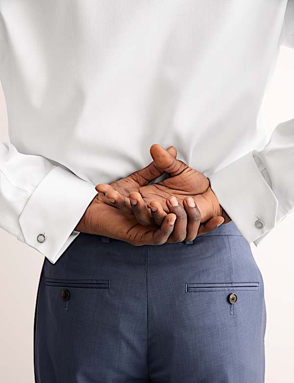 Tailored Fit Luxury Cotton Textured Shirt - AU