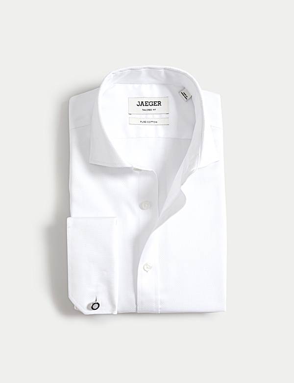 Tailored Fit Luxury Cotton Textured Shirt - AU