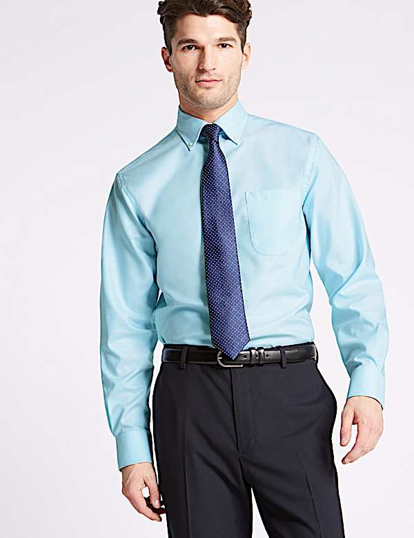 Pure Cotton Regular Fit Oxford Shirt