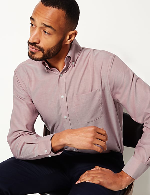 Pure Cotton Regular Fit Oxford Shirt