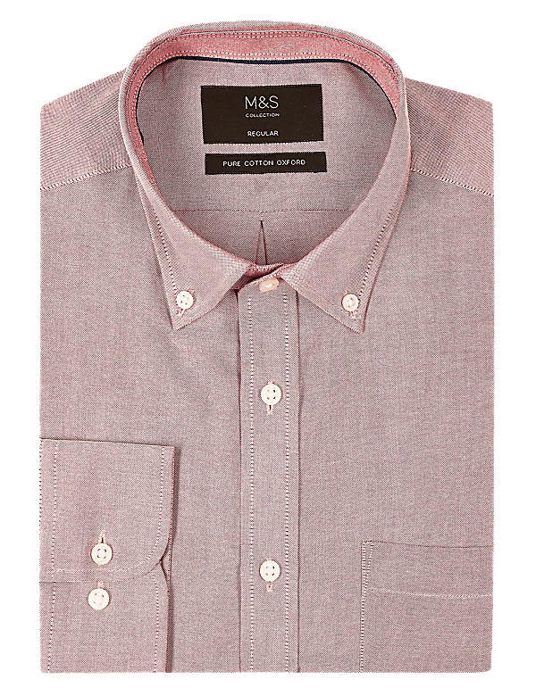 Pure Cotton Regular Fit Oxford Shirt