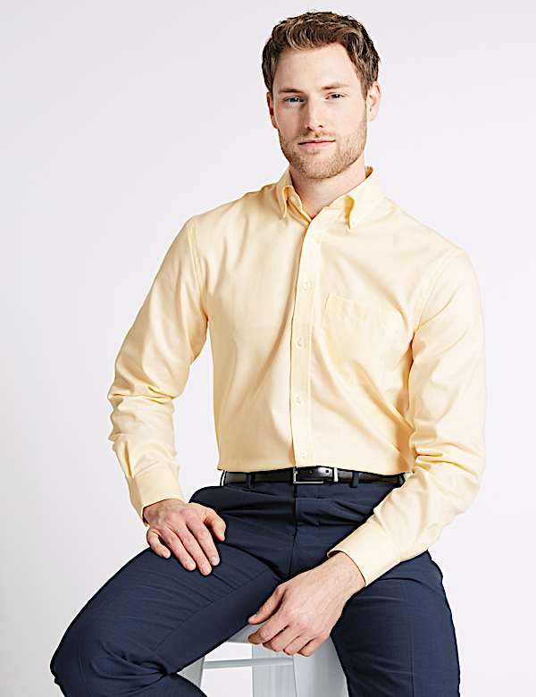Pure Cotton Regular Fit Oxford Shirt