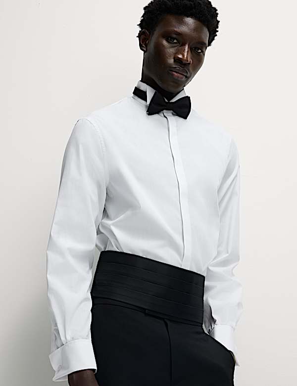 Normal geschnittenes Hemdkleid aus Baumwollmischung - DE