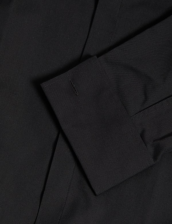 Slim Fit Cotton Blend Dress Shirt - US