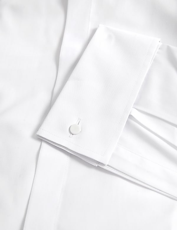 Chemise de soirée slim en coton mélangé - FR