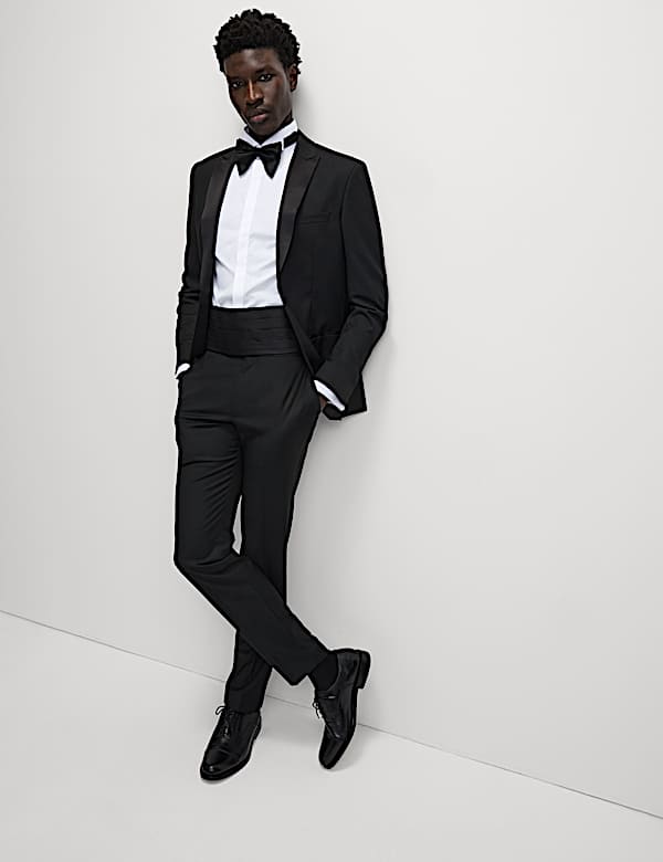 Chemise de soirée slim en coton mélangé - FR