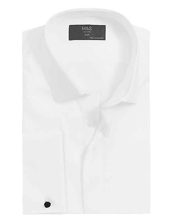 Buy Slim Fit Dinner Shirt at Marks Spencer