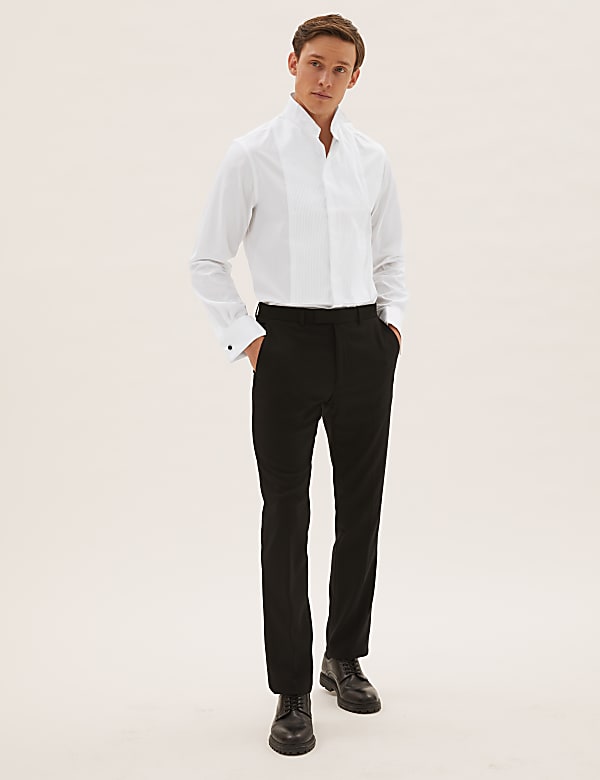 Slim Fit Pure Cotton Dinner Shirt