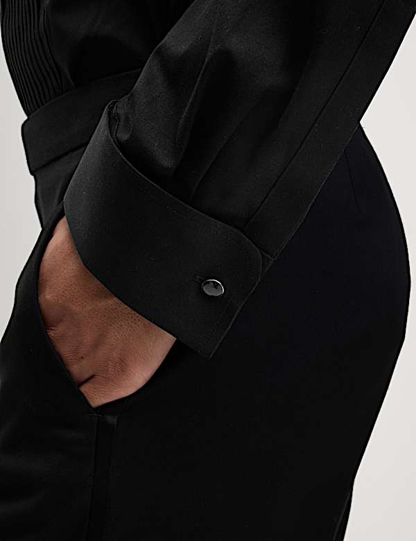 Regular Fit Luxury Cotton Double Cuff Dress Shirt