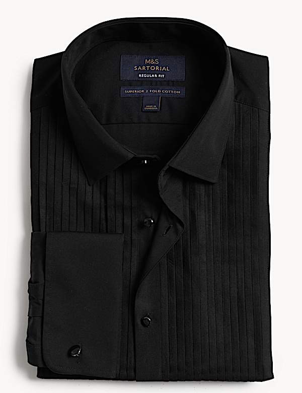 Regular Fit Luxury Cotton Double Cuff Dress Shirt