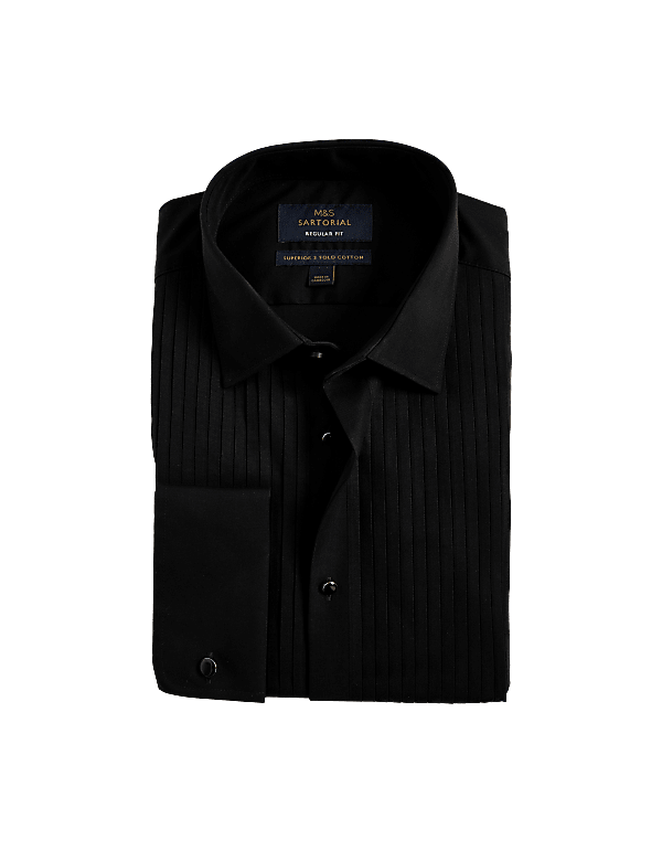 Regular Fit Luxury Cotton Double Cuff Dress Shirt