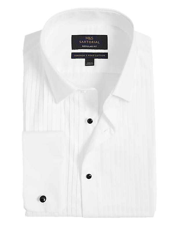 Regular Fit Luxury Cotton Double Cuff Dress Shirt