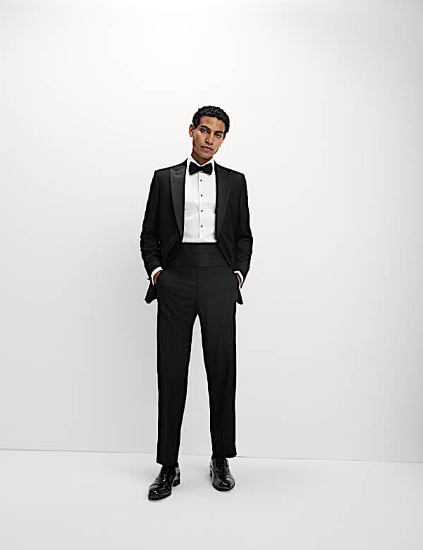 Robe chemise coupe cintrée en coton de qualité supérieure à poignets mousquetaires - BE