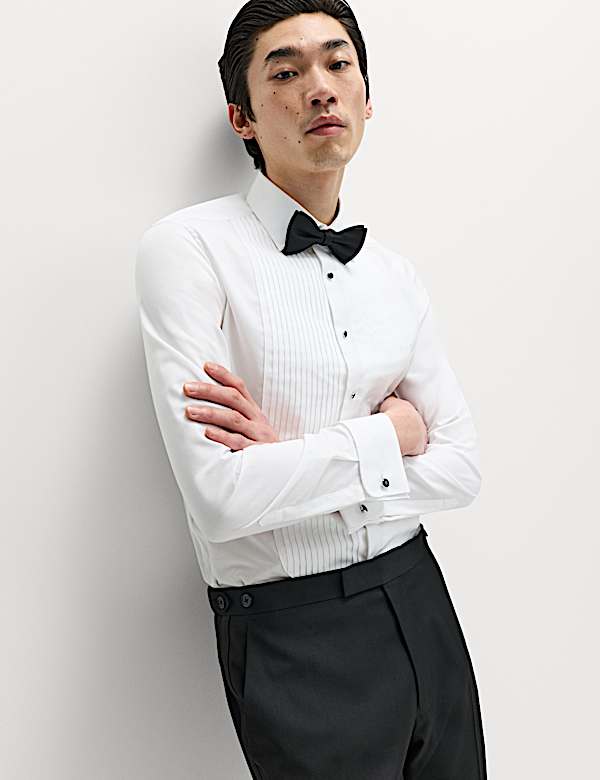Extra Slim Fit Luxury Cotton Dress Shirt