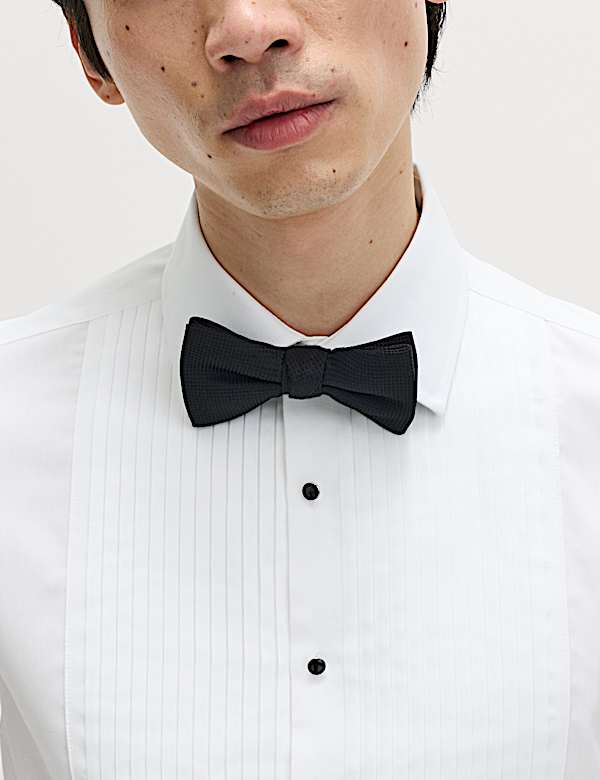 Net overhemd van luxe katoen met extra slanke pasvorm - NL