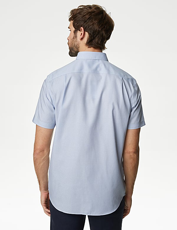 Regular Fit Non Iron Pure Cotton Gingham Shirt