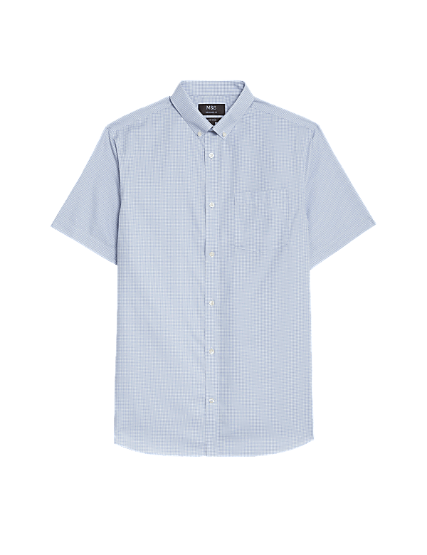 Regular Fit Non Iron Pure Cotton Gingham Shirt