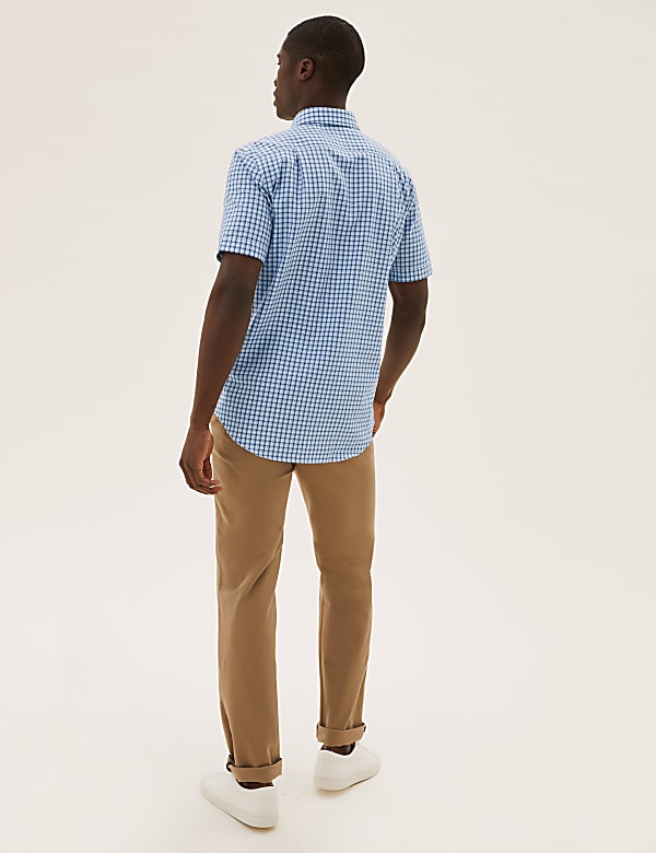 Regular Fit Pure Cotton Check Shirt