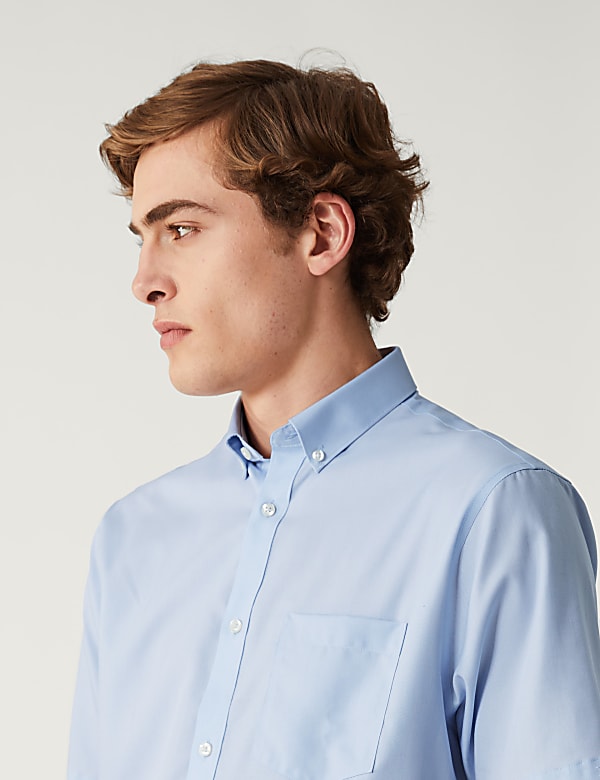 Regular Fit Non Iron Pure Cotton Oxford Shirt