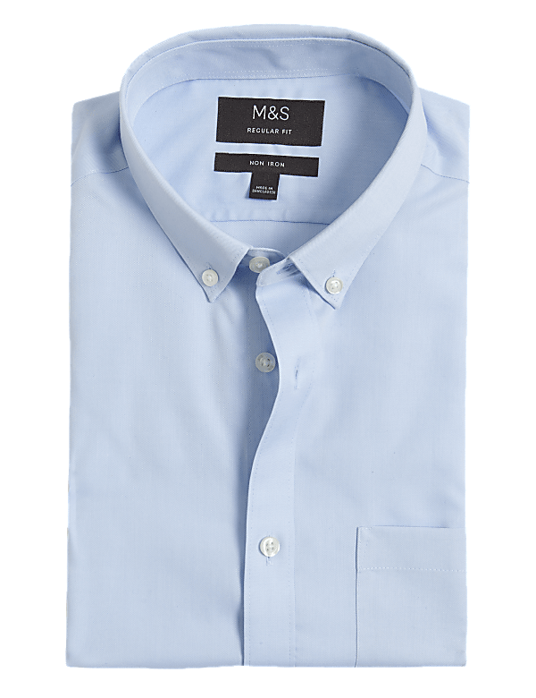 Regular Fit Non Iron Pure Cotton Oxford Shirt