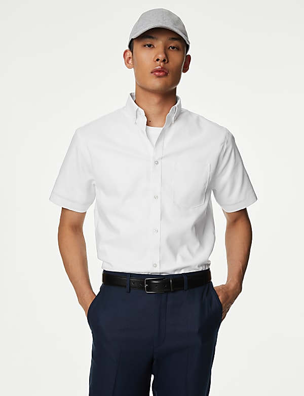 Regular Fit Non Iron Pure Cotton Oxford Shirt