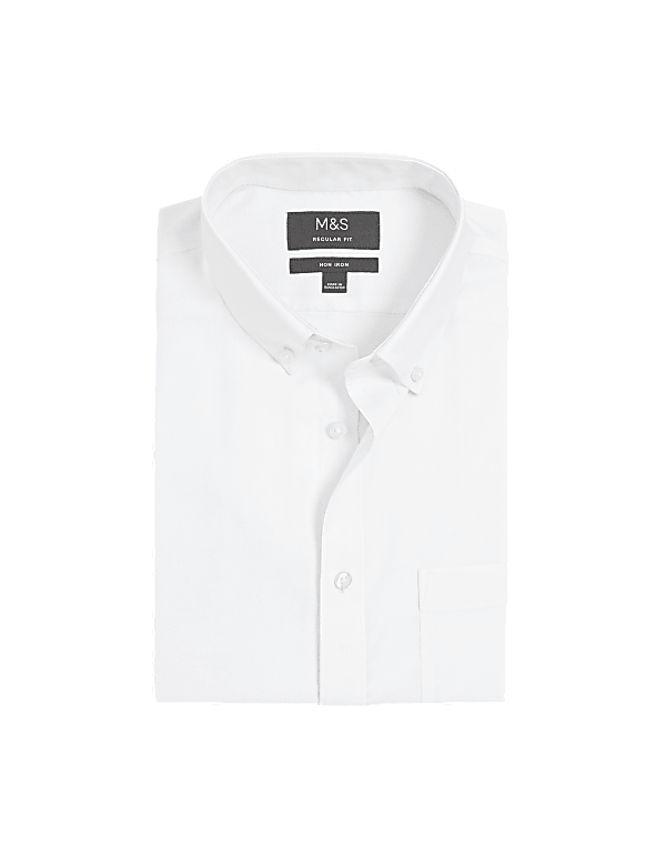Regular Fit Non Iron Pure Cotton Oxford Shirt